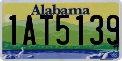 AL license plate 1AT5139