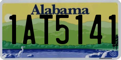 AL license plate 1AT5141
