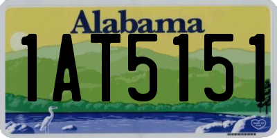 AL license plate 1AT5151