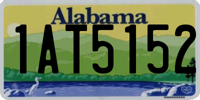 AL license plate 1AT5152