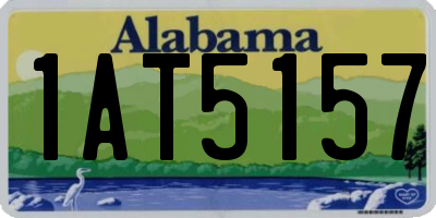 AL license plate 1AT5157