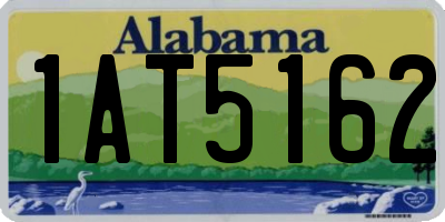 AL license plate 1AT5162