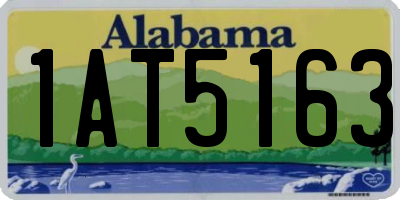 AL license plate 1AT5163