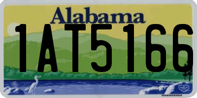 AL license plate 1AT5166