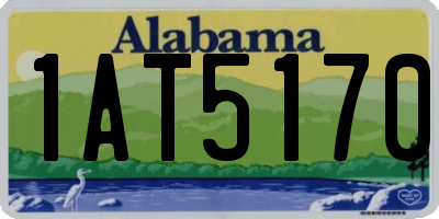 AL license plate 1AT5170