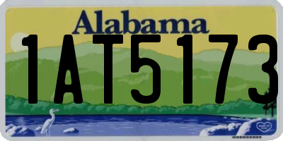 AL license plate 1AT5173