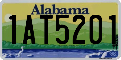 AL license plate 1AT5201