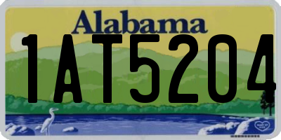 AL license plate 1AT5204