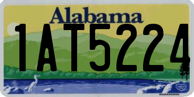 AL license plate 1AT5224