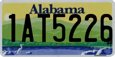 AL license plate 1AT5226