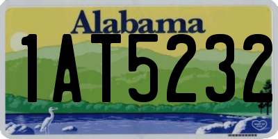 AL license plate 1AT5232
