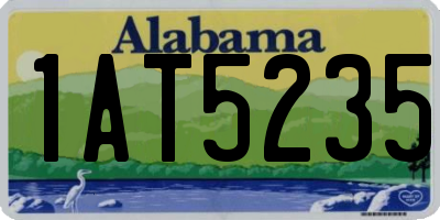 AL license plate 1AT5235