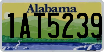 AL license plate 1AT5239