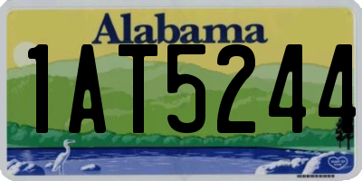 AL license plate 1AT5244