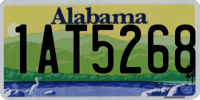 AL license plate 1AT5268