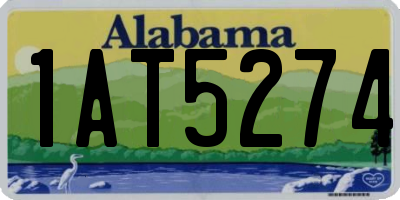 AL license plate 1AT5274