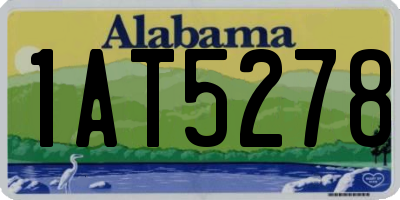 AL license plate 1AT5278