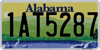 AL license plate 1AT5287