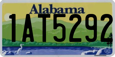 AL license plate 1AT5292