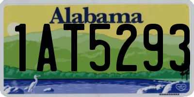 AL license plate 1AT5293