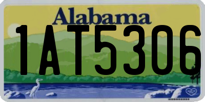 AL license plate 1AT5306