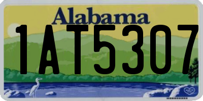 AL license plate 1AT5307