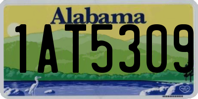 AL license plate 1AT5309