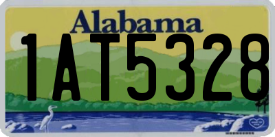 AL license plate 1AT5328