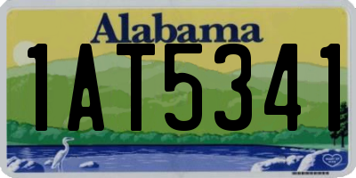 AL license plate 1AT5341