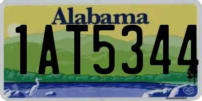 AL license plate 1AT5344