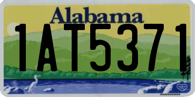 AL license plate 1AT5371