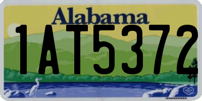 AL license plate 1AT5372