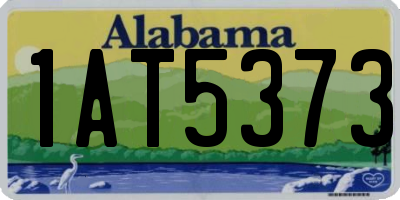 AL license plate 1AT5373