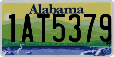 AL license plate 1AT5379