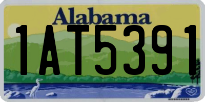 AL license plate 1AT5391
