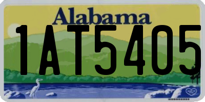 AL license plate 1AT5405