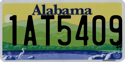 AL license plate 1AT5409