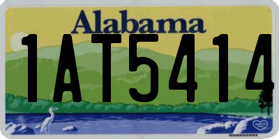 AL license plate 1AT5414