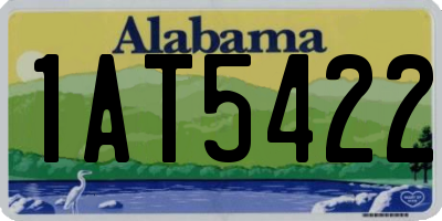 AL license plate 1AT5422