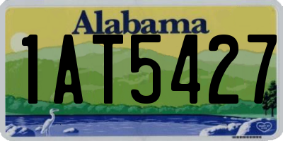 AL license plate 1AT5427