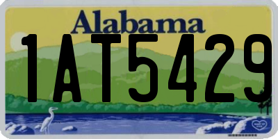 AL license plate 1AT5429