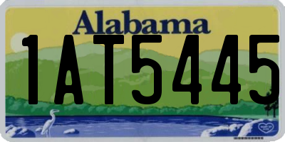 AL license plate 1AT5445