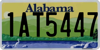 AL license plate 1AT5447
