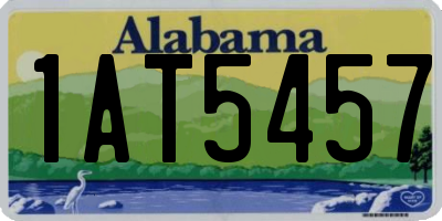 AL license plate 1AT5457