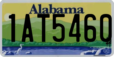 AL license plate 1AT5460