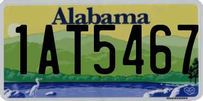 AL license plate 1AT5467