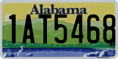 AL license plate 1AT5468