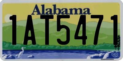 AL license plate 1AT5471