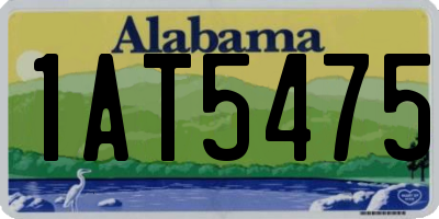 AL license plate 1AT5475
