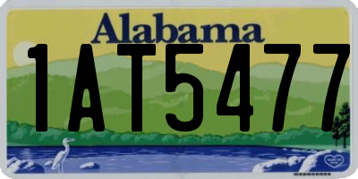 AL license plate 1AT5477